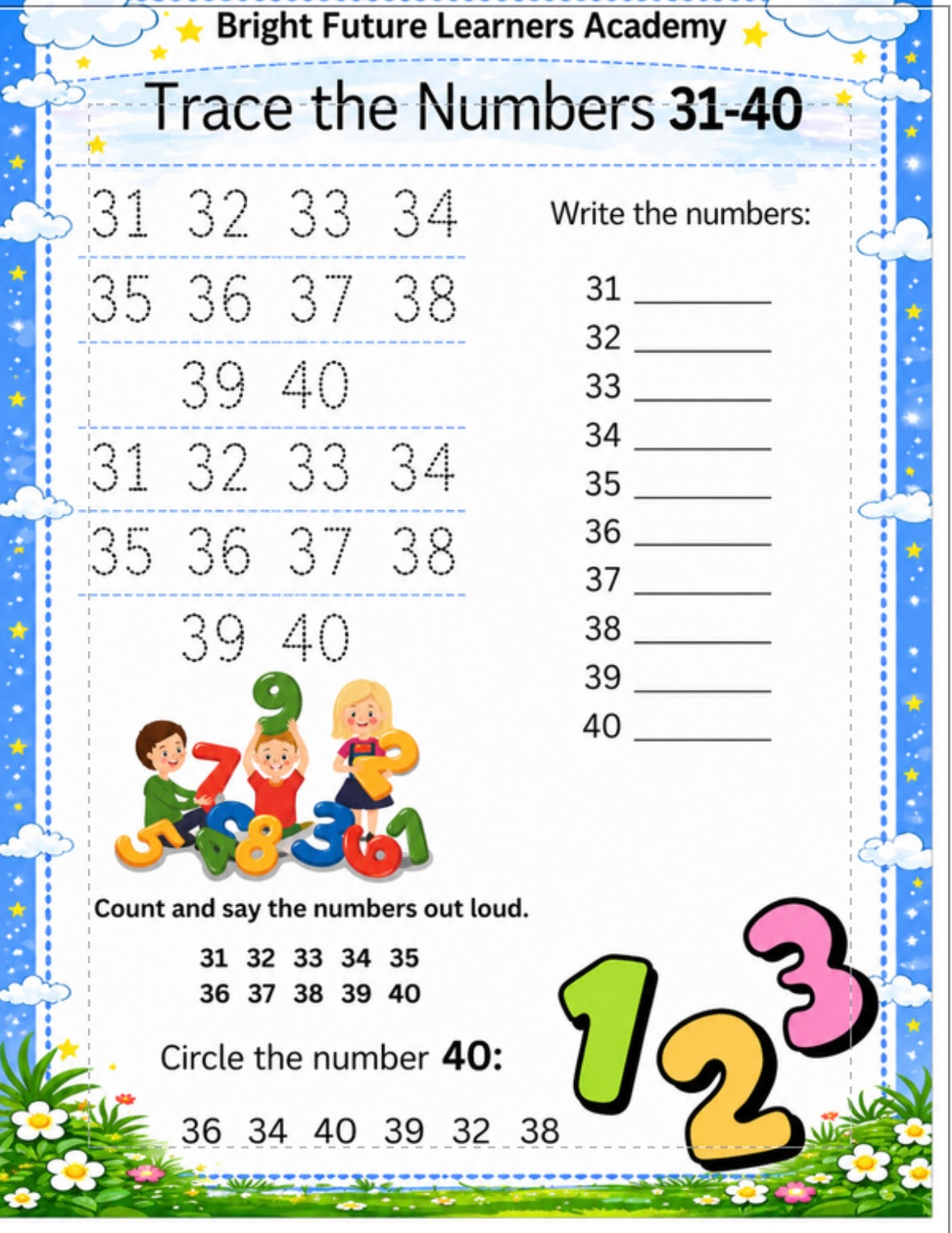 My Big Learning Workbook for Kids Ages 3–7